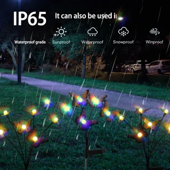 1/2/4tk Muru Lamp 6/8-head Liblikas Päikese-Aed Maastiku Lamp IP65 Veekindel Kaunistused jõulukinke Backyards Siseõued