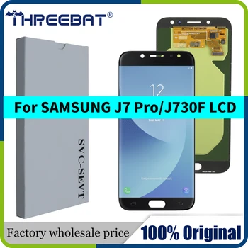 AMOLED Originaal Ekraan, SAMSUNG Galaxy J7 2017 LCD Ekraan Puutetundlik J730 J730F SAMSUNG J7 Pro LCD Ekraan Asendamine