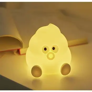 Cartoon Kaka Öö Valguses USB LED Öö Lambi Decor Lamp Lastele, Magamistuba, Lastetuba Tuba Tilk laevandus