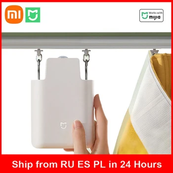 Xiaomi Mijia Smart Kardin Kaaslane Hang-Ja-Kasutada-U - / I-Kujuline Rada Rooma Masti Elektriline puldiga Vaja BT Silma Värav