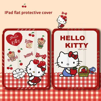 Kawaii Hello Kitty Case For iPad 2021 Juhul Pro 11 2021 10.2 8. 10.9 10. Cover For iPad Mini 4 5 Õhu 2 3 Silikoon Smart Cover