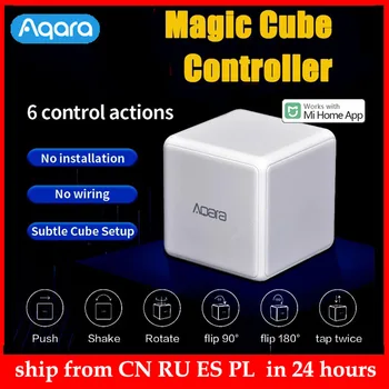 Aqara Magic Cube Kontrolli Zigbee poolt Kontrollitud Kuus Meetmed Smart Home Seadme Magic Cube Töötleja Mi Kodu App