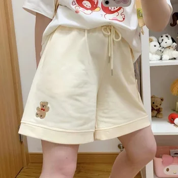 Korea Stiilis Kawaii Lühikesed Püksid Naiste Harajuku Armas Karu Lühikesed Vabaaja Lolita Esteetiline Püksid Korea Fashion Suve Riideid