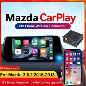 Apple CarPlay Android Auto USB Adapter, Navigatsiooni-Box Traadita AI Kast Mazda 3 6 2 2016-2018 jaoks Mazda CX5 CX3 CX9 16-19