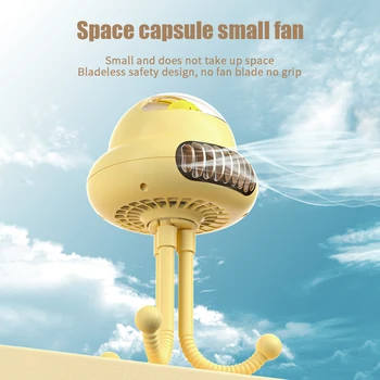 Baby Jalutuskäru Fänn Kaasaskantavate käeshoitavate Bladeless Mini Fan-USB-Laadimine õhkjahutus Electric Desktop Külmik Ventilaator Väljas Reisi