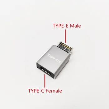 Lauaarvuti Emaplaadi Adapter Connector, USB3.1 Esikülg Päis Tüüp-C Naissoost Tüüp-E Mees Laiendamine Plug Converter