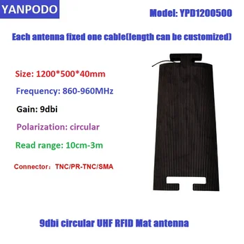 Yanpodo Ajastus Süsteemid Korrusel 9dbi Ümmarguse Matt Antenn UHF RFID Rassi Vaip antena töötavad UHF RFID Impinj R2000 Lugeja