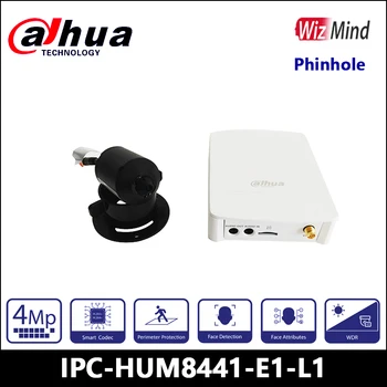 Dahua 4MP IPC-HUM8441-E1-L1 Varjatud Pin hole WizMind Võrgu Kaamera KOMPLEKT,Toetab ONVIF, näotuvastus,RVT,POE
