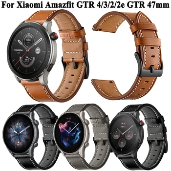 22mm Nahast Vaadata Rihma Xiaomi Huami Amazfit GTR 4/3 GTR 2e 47mm Käepaela GTR 3 GTR3 Pro Smartwatch Käevõru Watchband