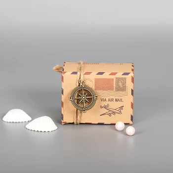 10tk/Palju Vintage Jõupaber ja köis, Pulm või Reisi-Teemastatud Osa Mini Kohver Kasuks Kasti Isiku Kasuks Candy Box