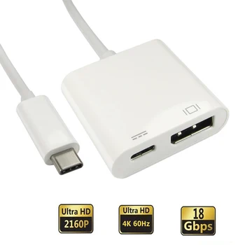 USB-C-DisplayPort-4K 60Hz kaabel 144Hz Tüüp C-DP adapter USB-3.1 Thunderbolt-3 DP-converter for Apple Mac Dell Lenovo