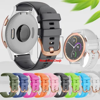 18 20 22MM Watch Band Samsung Galaxy Vaadata 42mm/Garmin Vivoactive 3/Vivoactive 4 4S/Forerunner 645 Silikoonist Rihm Watchband