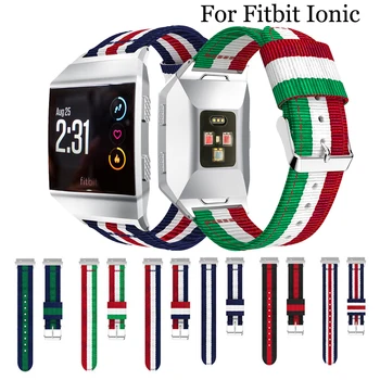 Eest Fitbit Ionic Ansamblid Hingav, Mugav Reguleeritav Ranne Asendamine Nailon sport WristBands jaoks Fitbit Ionic
