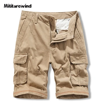 Multi-taskud Suvel Lasti Lühike Meeste Uus Jaapani Safari Stiilis Pestud Tahked Värvi Vabaaja Lühike Mees 100% Puuvill Pluss Suurus lühikesed Püksid