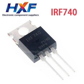 10TK/PALJU IRF740 IRF740PBF MOSFET N-Chan 400V 10 Amp TO-220 Triode Transistori uus
