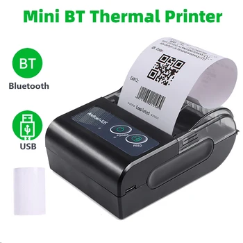 58mm Bluetooth Soojusenergia Saamise Printer Android, IOS, Windows Portable USB-ESC POS Mobile Printer Supermarket kauplusesse