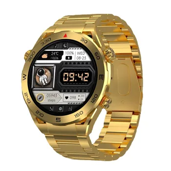 Smart Watch SK4 Ülim BT Kõne Lühike Video Kontroll Traadita Laadimise NFC Meeste Äri Roostevabast Terasest Sport Fitness Tracker