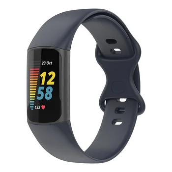uhgbsd Käepaela Bänd Fitbit Charge5 Smart Watch Rihm TPÜ Tahked Värvi Rihmad