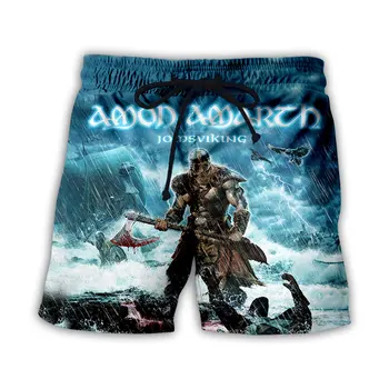 Uus Mood Naiste/Meeste 3D Print Amon Amarth Suvel Rannas Püksid Streetwear Meeste Kiire Kuiv Puhkust Vabaaja Püksid G01