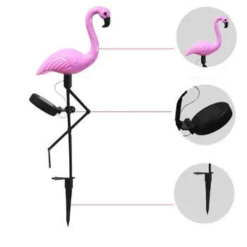 2023 Veekindel Led Solar Lamp Flamingo Muru Maastik Tuled , Päikese-Aed Valgus Väljas Valgust, Aia Kaunistamiseks Loomaaed