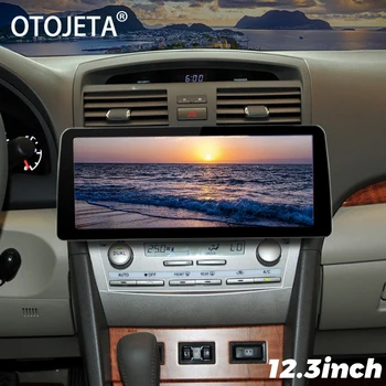 12.3 tolline Lai Ekraan, Android 13 Car Video Mängija 2Din Raadio Stereo Toyota Camry 2007-2011 GPS Multimeedia Carplay juhtseade